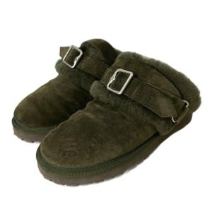 Chubby Low slippers スエード 42 カーキ 8092527