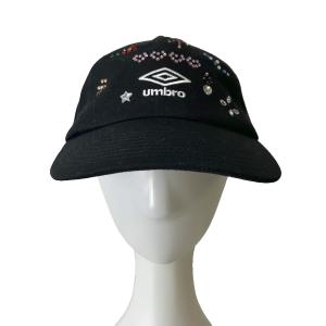 ×Casselini キャップ 装飾 ストーン ブラック