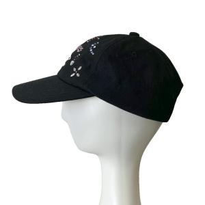 UMBRO ×Casselini キャップ 装飾 ストーン ブラック