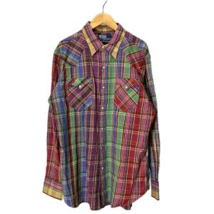 ウエスタンシャツ new classic western チェック L レッド