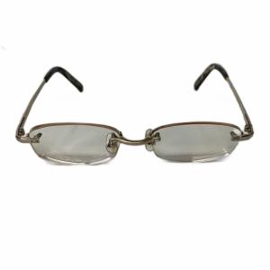 サングラス 眼鏡 リムレス 縁無し スクエア 度入り 55ロ17 ゴールドカラー GY06
