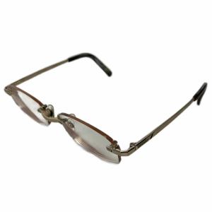 ALFRED DUNHILL サングラス 眼鏡 リムレス 縁無し スクエア 度入り 55ロ17 ゴールドカラー GY06
