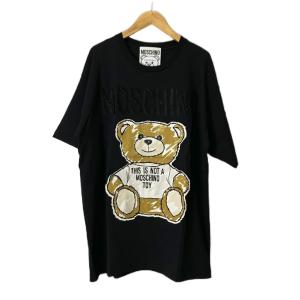 半袖 Ｔシャツ プリント カットソー テディベア S ブラック