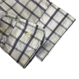 Maison Kitsuné チェックシャツ 長袖 ボタンダウン 40 グレー