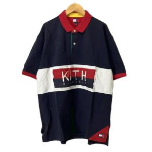 ×KITH ポロシャツ シャツ カットソー 半袖 S ネイビー