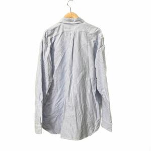 nanamica Button Down Stripe Wind Shirt シャツ 長袖 ストライプ L スカイブルー