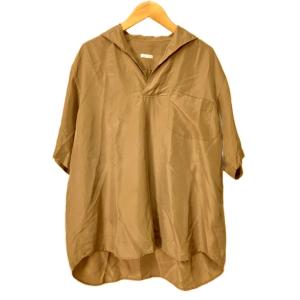 17SS シルクスキッパー シャツ ブラウス 半袖 1 ベージュ K01-02014