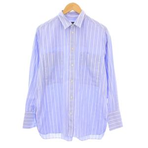 24SS ガールフレンドシャツ ストライプ F ブルー CH206378ER-00