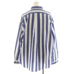 Shinzone STRIPED DADDY SHIRT P0 ネイビー ホワイト