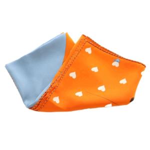 HERMES TEA TIME カレ70 スカーフ シルク 総柄 オレンジ