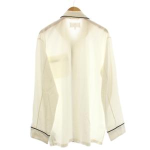 Maison Margiela 22AW ポプリンシルク長袖シャツ 38 ホワイト SI1DL0005