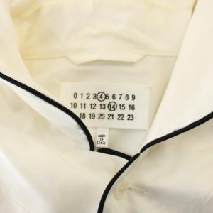 Maison Margiela 22AW ポプリンシルク長袖シャツ 38 ホワイト SI1DL0005