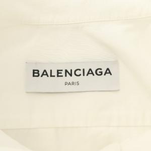 BALENCIAGA シャツ コットン 長袖 34 白 ホワイト 492287 /AN68