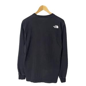 THE NORTH FACE Tシャツ カットソー ロゴ 鳥 刺繍 長袖 L ブラック