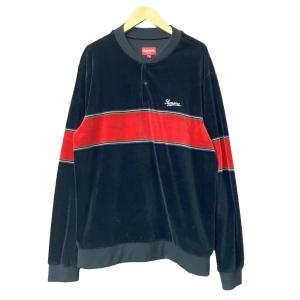 17AW Velour Snap Henley Tシャツ ベロア M ブラック