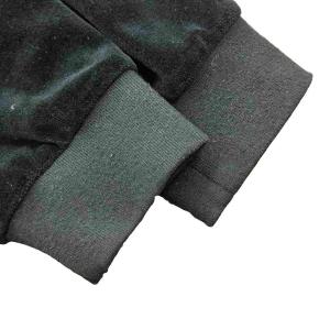 Supreme 17AW Velour Snap Henley Tシャツ ベロア M ブラック