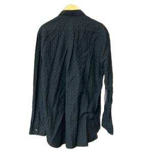 COMME des GARCONS 90sシャツ シャドーストライプ アーカイブ 長袖 AD1999 ブラック
