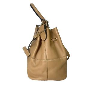 Kitamura ハンドバッグ ショルダーバッグ トート レザー ロゴ ベージュ GY06
