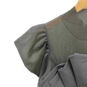 FRAY I.D シアーニットコンビワンピース ワンピース ロング 0 グレー FWNO225054