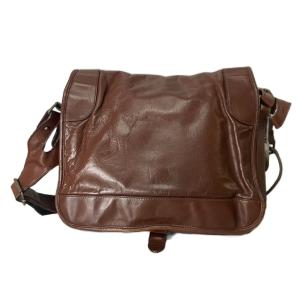 RALPH LAUREN レザー レターバッグ ショルダーバッグ 斜めがけ ブラウン GY06