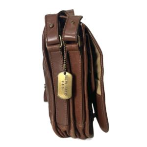RALPH LAUREN レザー レターバッグ ショルダーバッグ 斜めがけ ブラウン GY06