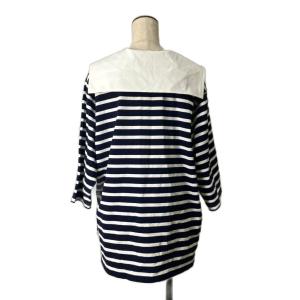 yori セーラーカットソー Tシャツ ボーダー 長袖 F ネイビー GY06 YR2211-025SP-2