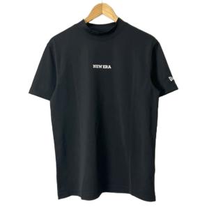 Tシャツ カットソー ロゴ モックネック 半袖 M ブラック GY06