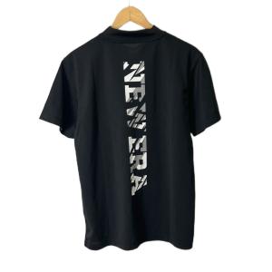 NEW ERA Tシャツ カットソー ロゴ モックネック 半袖 M ブラック GY06