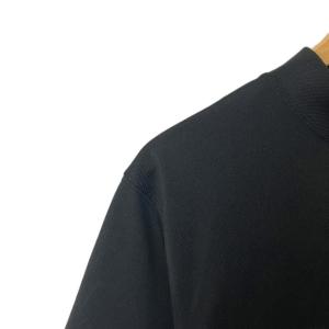 NEW ERA Tシャツ カットソー ロゴ モックネック 半袖 M ブラック GY06