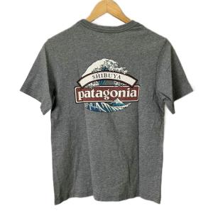 Patagonia 渋谷店限定Tシャツ カットソー プリント 半袖 XS グレー