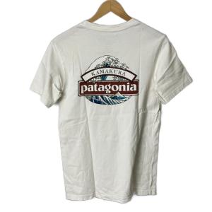 Patagonia 鎌倉店限定Tシャツ カットソー プリント 半袖 XS ホワイト