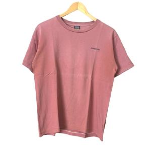 オールドTシャツ バックプリント 半袖 カットソー S ピンク