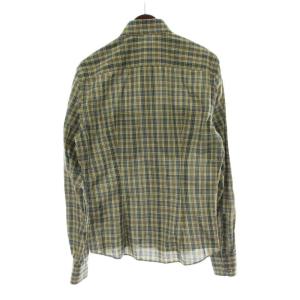 PRADA ボタンダウン シャツ チェック 40 イエロー