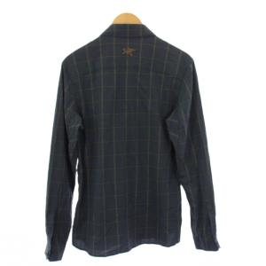 ARC’TERYX RIELSHIRT L/S シャツ カジュアル チェック 長袖 S 紺 23018 /KH
