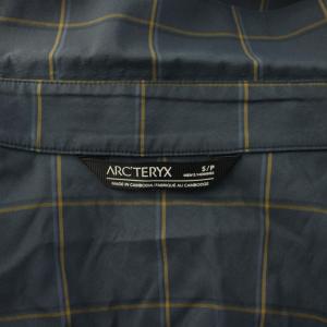 ARC’TERYX RIELSHIRT L/S シャツ カジュアル チェック 長袖 S 紺 23018 /KH