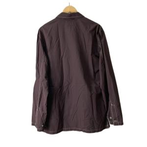 ARMANI JEANS 90sジップアップシャツ 白タグ アーカイブ L ボルドー