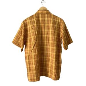 Patagonia 00Sパッカーウェアシャツ シアサッカー チェック S オレンジ 52996