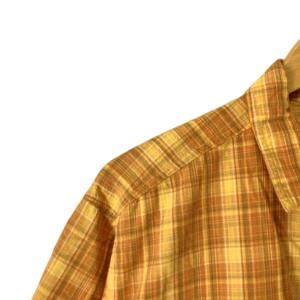 Patagonia 00Sパッカーウェアシャツ シアサッカー チェック S オレンジ 52996