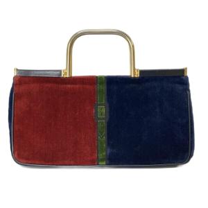 ROBERTA DI CAMERINO トートバッグ ネイビー レッド