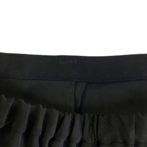 ENFOLD TACK DRAPE-HEME SKIRT ロングスカート 変形 36 ブラック 300FA231-1810