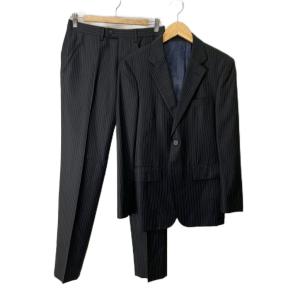 セットアップ スーツ ジャケット シルク混 パンツ ストライプ S PL-MX-38199