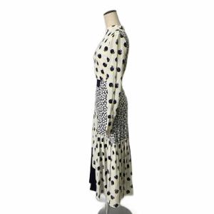 STELLA McCARTNEY ワンピース ロング フルーツ柄 シルク 34 アイボリー