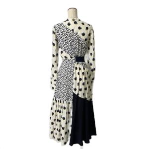 STELLA McCARTNEY ワンピース ロング フルーツ柄 シルク 34 アイボリー