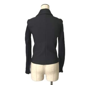 A/X ARMANI EXCHANGE スウェットジャケット ジップアップ 切替 XS ブラック GY99