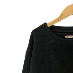 KAPITAL リバース フリース BIG クルー スウェット トレーナー プルオーバー 3 ブラック K1810LC152