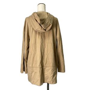 Max Mara フーデットコート ジップアップ ハーフ丈 42 ベージュ