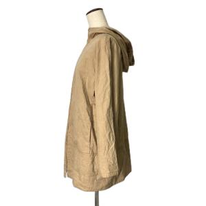 Max Mara フーデットコート ジップアップ ハーフ丈 42 ベージュ