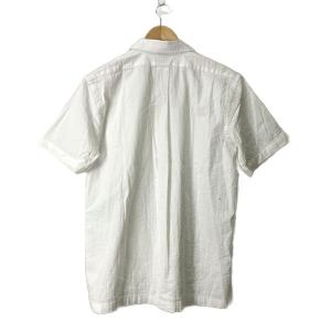 Brooks Brothers オープンカラーシャツ シアサッカー キューバシャツ 半袖 M ホワイト