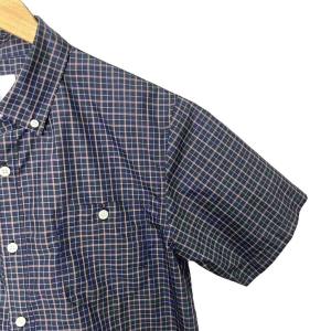 THE NORTH FACE シャツ カジュアル ボタンダウン チェック 半袖 XL ネイビー