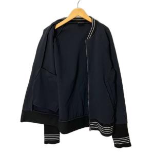 JIL SANDER ナイロンジャージー ボンバージャケット M ブラック JSMG707000
